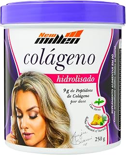 New Millen Colágeno Hidrolisado, Sabor bacaxi C/ Hortelã, 250 g