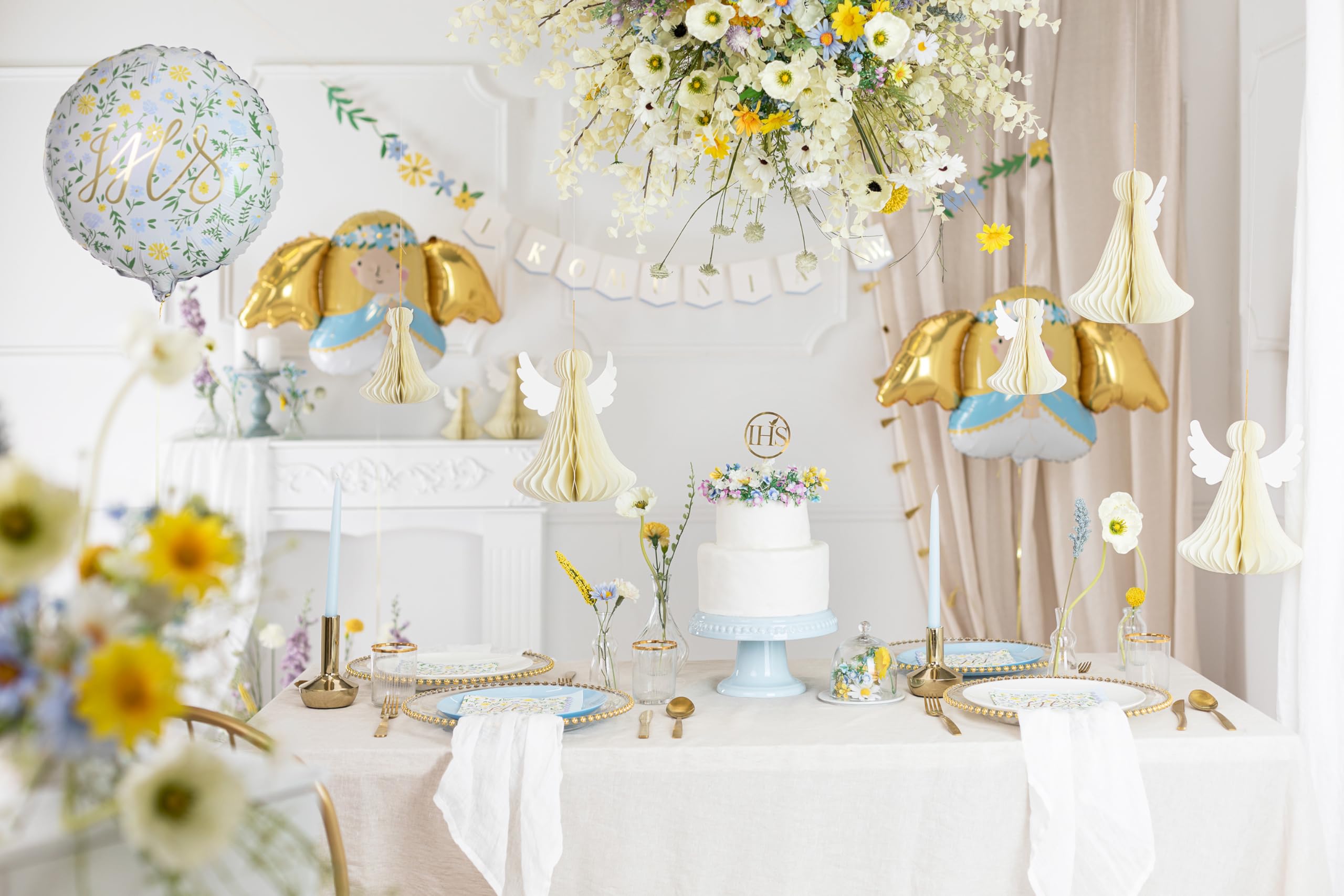Amazon.com: Angel Communion Balloons PartyDeco 30x18 Inch, First