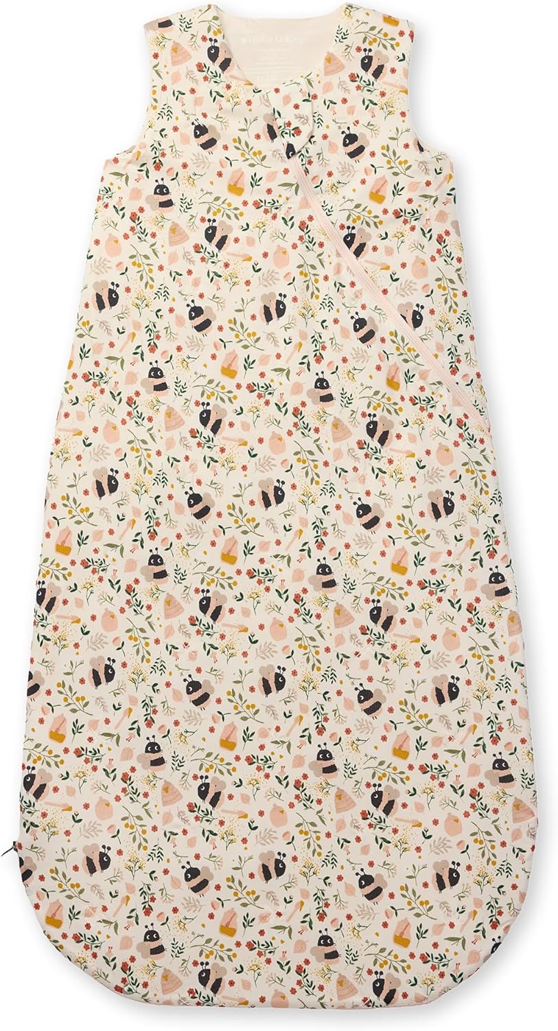 Loulou Lollipop Tencel Lyocell Wearable Baby Blanket Sleeping Bag, Unisex Infant Toddler, 1.0 TOG, 2-Way Zipper Sleepsack