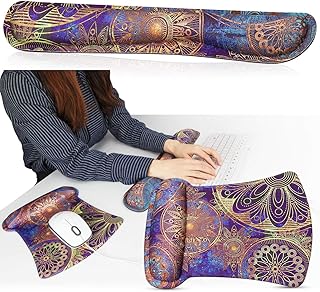 Shidan KE1 Keyboard Wrist Rest Pad and Mouse Wrist Rest Support Mouse Pad - Durable & Comfortable & Lightweight for Easy Typing & Pain Relief-Ergonomic Support
