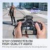 FIFINE Wireless Collar Microphone for iPhone/Android/Tablet, Noise Canceling Collar Wireless Microphone System for Video Recording, Compatible with DSLR Camera for Vlog, Interview, Streaming-M9