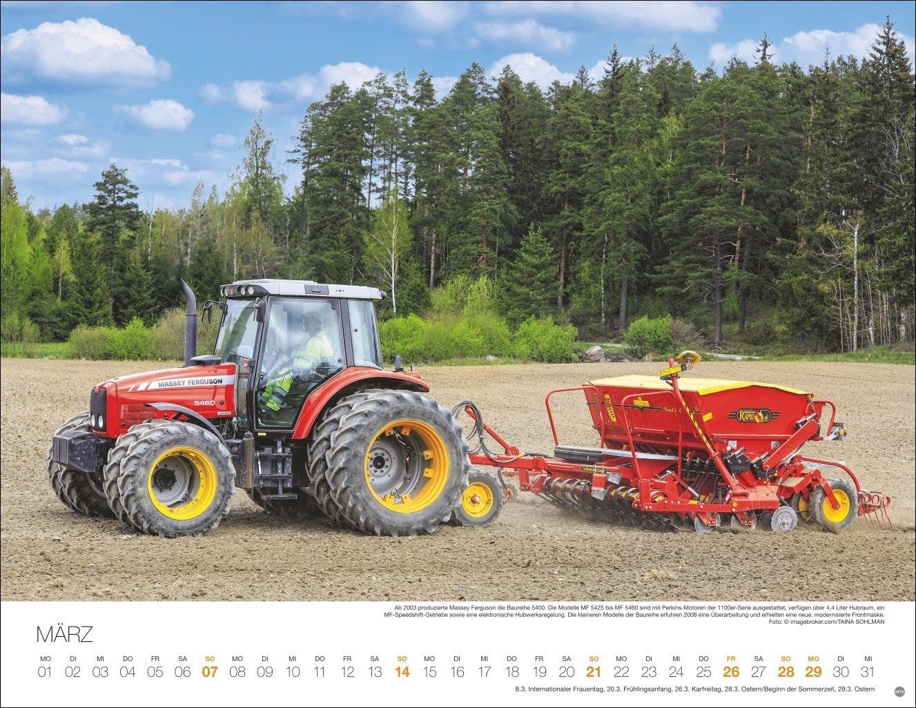 Starke Traktoren Posterkalender 2027: Exklusiver Wandkalender mit 12 beeindruckenden Treckern. Hochwertiger Foto-Kalender 2027. Von legendären Klassikern bis zu modernen PS-Giganten. 44 x 34 cm.