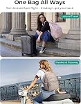 BAGSMART College Laptop Backpack, Travel Laptop Backpack for Women, Quilted Casual Daypack