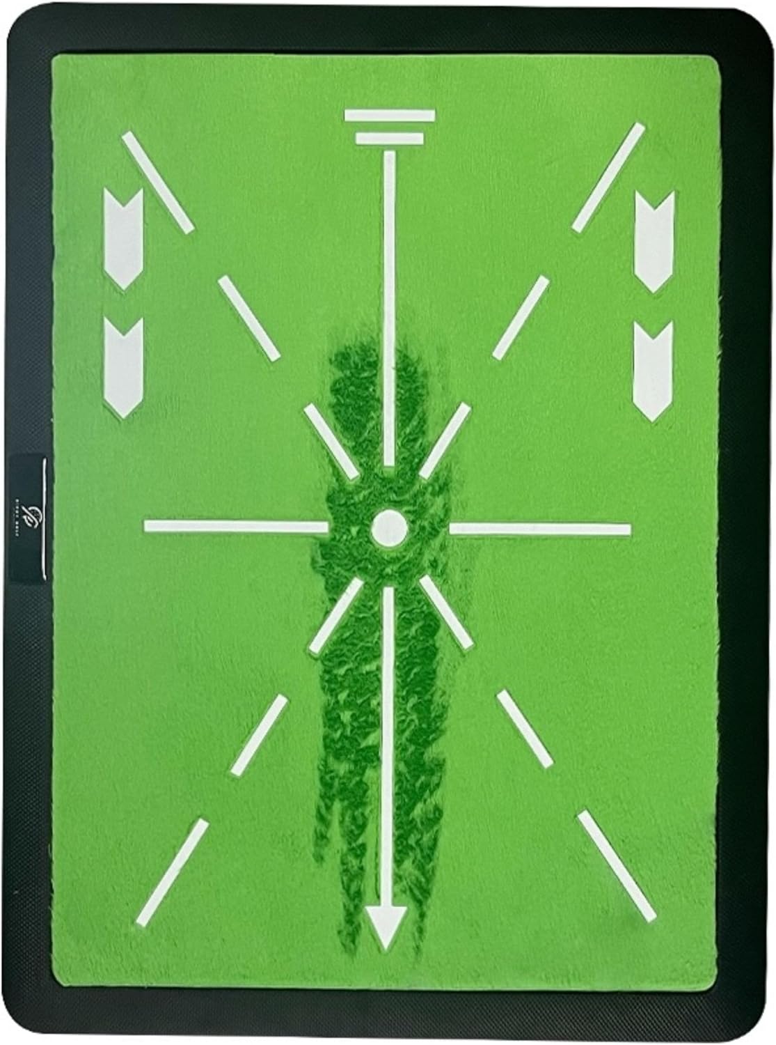 Swing Mat Trainer - Golf Strike Mat & Divot Board with Velvet Cushion, Shock Absorption & Non-Slip Rubber Base - Golf Practice Mats for Swing Detection, Precision Path Feedback, 11.8"x15.7"