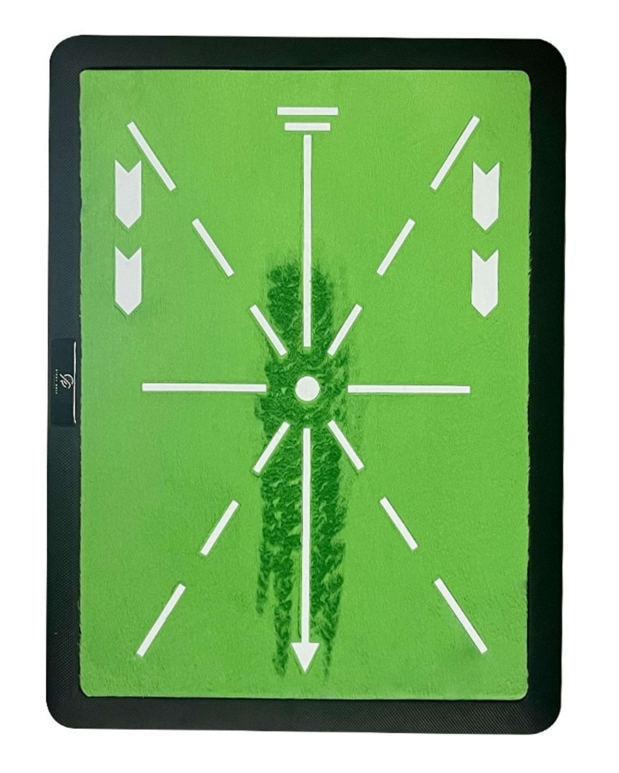 Birdy Golf Swing Mat Trainer - Golf Strike Mat & Divot Board with Velvet Cushion, Shock Absorption & Non-Slip Rubber Base - Golf Practice Mats for