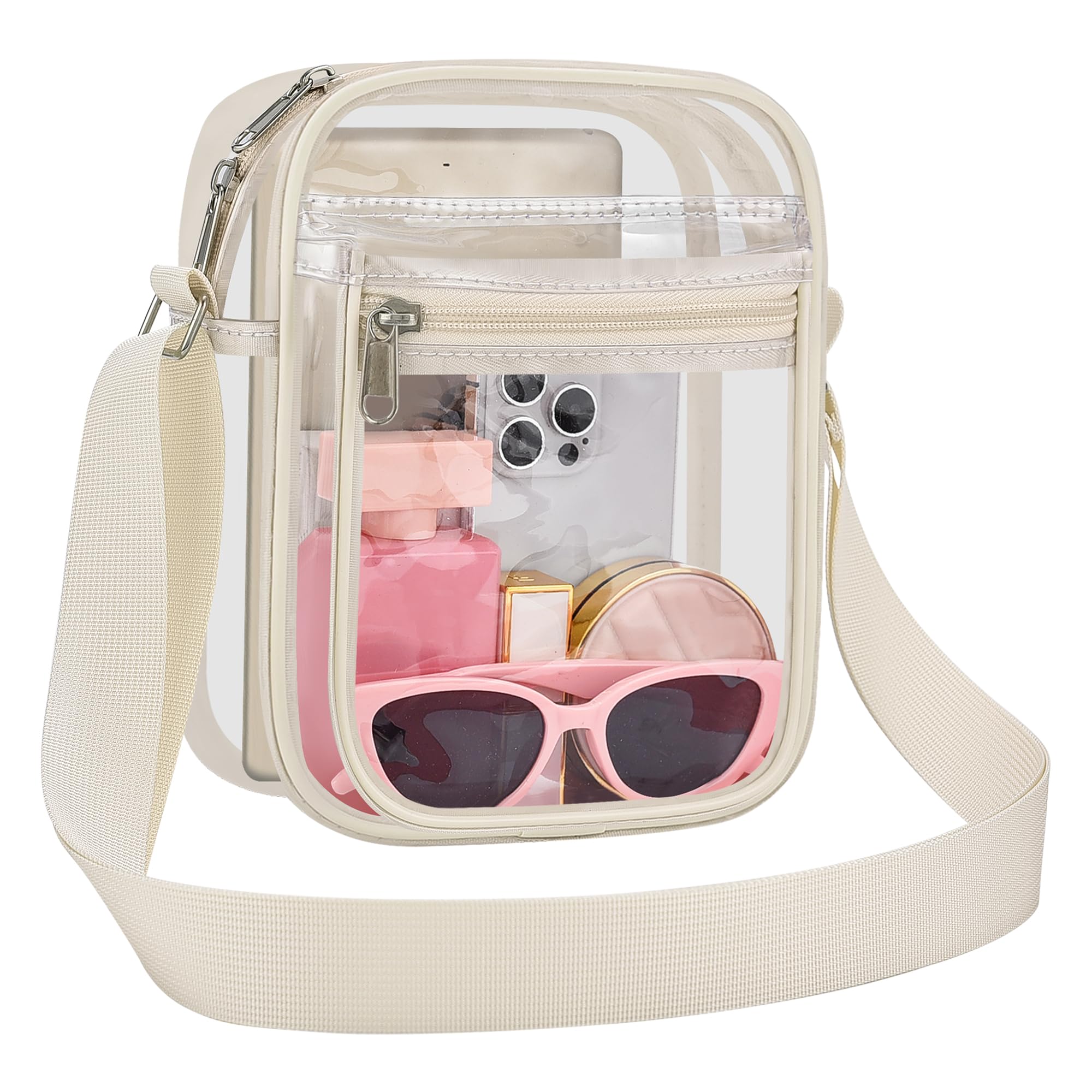 USPECLARE Clear Bag for Stadium Events Clear Messenger Bag for Men and Women