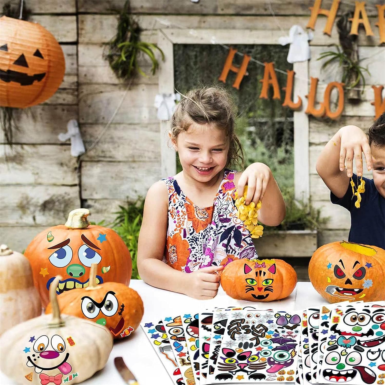 300 Adesivi Glitterati In Schiuma JULBEAR Per Halloween: Zucche, Ragni, Pipistrelli, Fantasmi Per Decorazioni E Lavoretti - 5