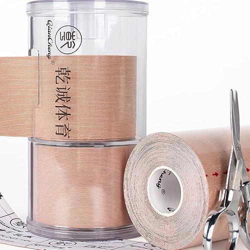 Kinesiology Tape Pro - Paquete de 3 unidades sintéticas con caja portátil para atletas deportivos, cinta atlética impermeable de 16 pies, 2