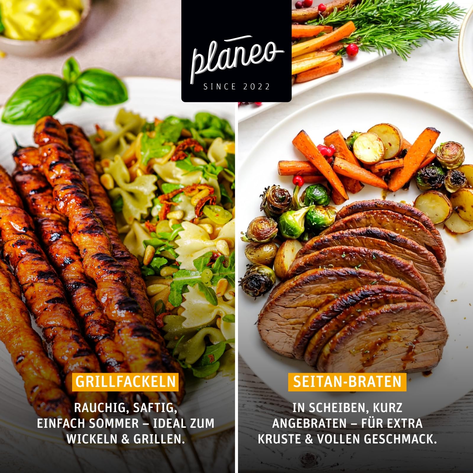 Planeo Seitan Classic 5kg - veganer Fleischersatz, proteinreich, produziert in Deutschland, vielseitig verwendbar, Weizengluten