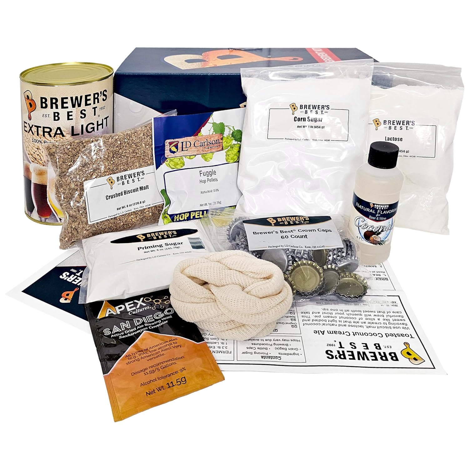 Brewer's Best NEIPA (New England IPA) Five Gallon Beer Making Ingredient Kit