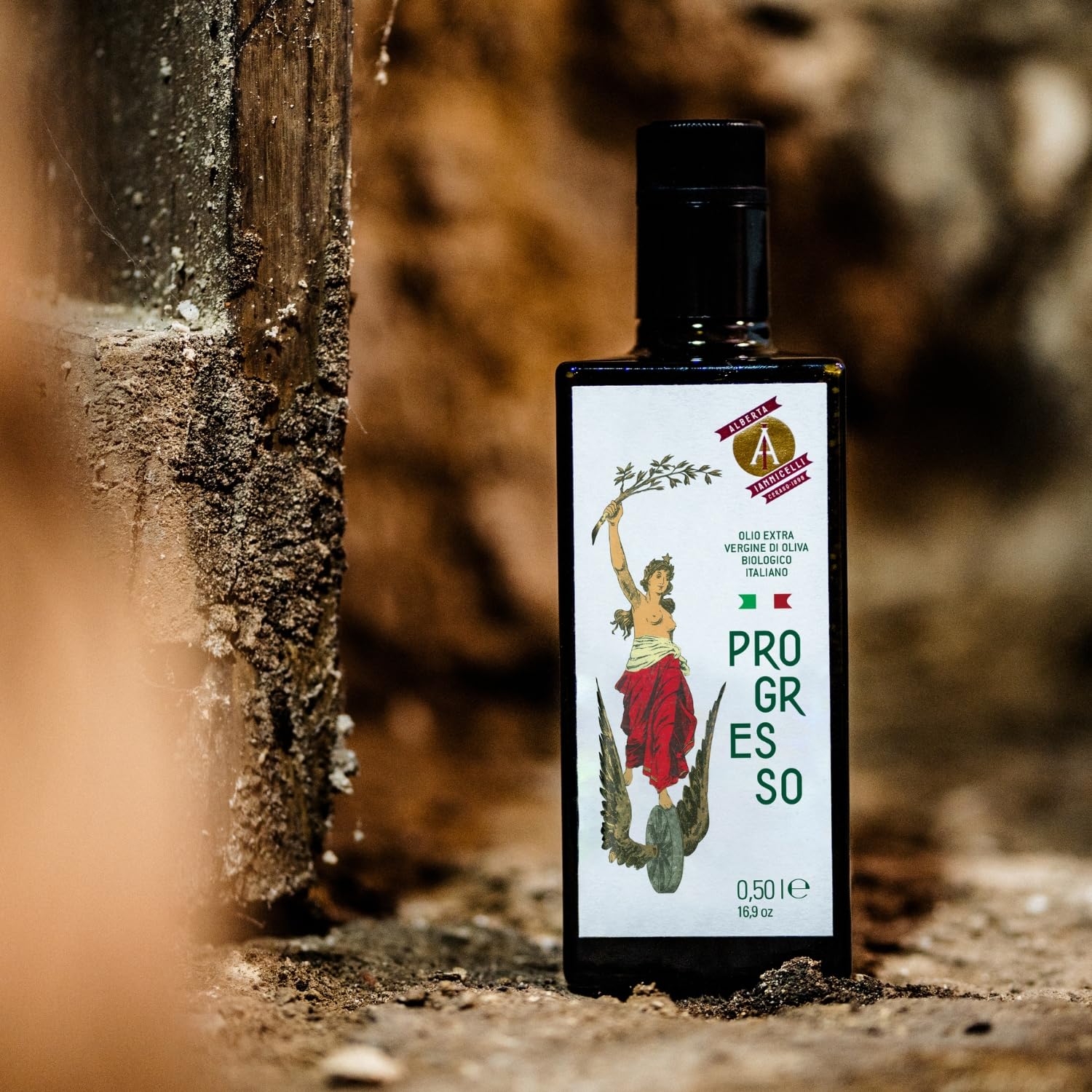 Alberta Iannicelli Olio Extra Vergine di Oliva Biologico Italiano – Estratto a Freddo Filtrato Fruttato Intenso - Sensazione di Piccante – Senza Pesticidi - 100% Made in Italy di Ceraso (500 ml)