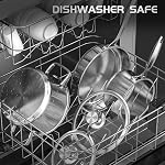 Meythway Pots and Pans Set Non Toxic, 16PCs Stainless Steel Cookware Set with Steamer, Kitchen Induction Cookware with Utensil Sets, Pot Protectors and Apron for Oven & Dishwasher Safe