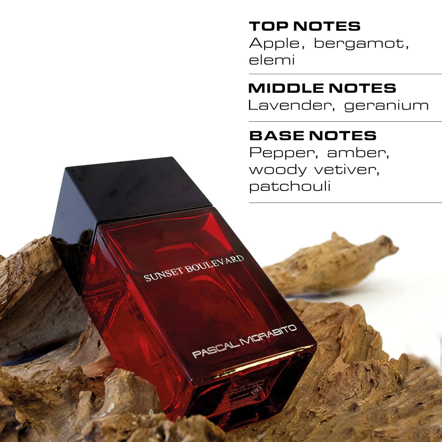 Pascal Morabito - Sunset Boulevard- 3.4 Oz Eau De Toilette - Fragrance Mist For Men - Spicy Woody Aromatic Scent - Cologne Spray With Apple, Geranium, Pepper, Veviter Amber, Patchouli Accords