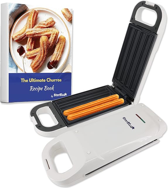 StarBlue Churro Maker with FREE Recipe e-Book - Cook Healthy and Oil-free Churros in just minutes AC 220-240V 50/60Hz 750W, UK Plug