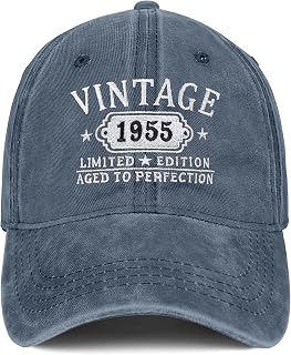 70th Birthday Gifts for Women Man Vintage 1955 Baseball Cap Meaningful Gifts Ideas