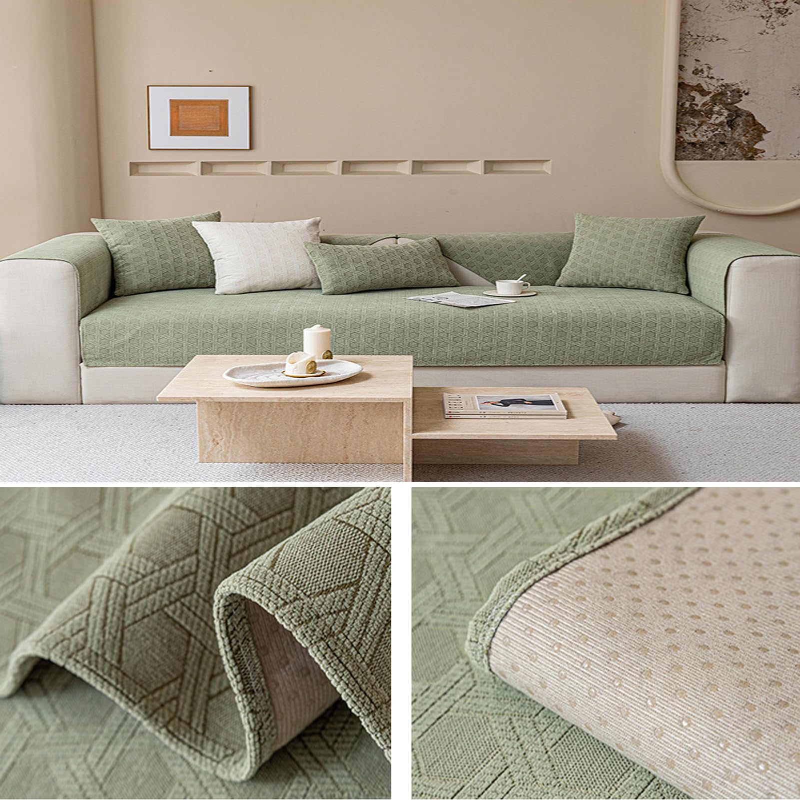 Funda Sofá Chaise Longue 200 Cm Brazo Izquierdo Impermeable Y Antimanchas Apto Mascotas, Color