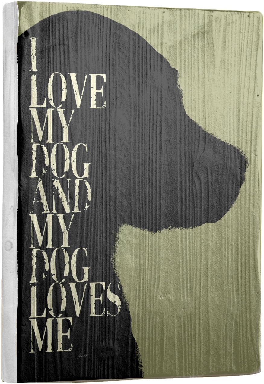 Artehouse I Love My Dog Reclaimed Wood Sign, 20" x 14"