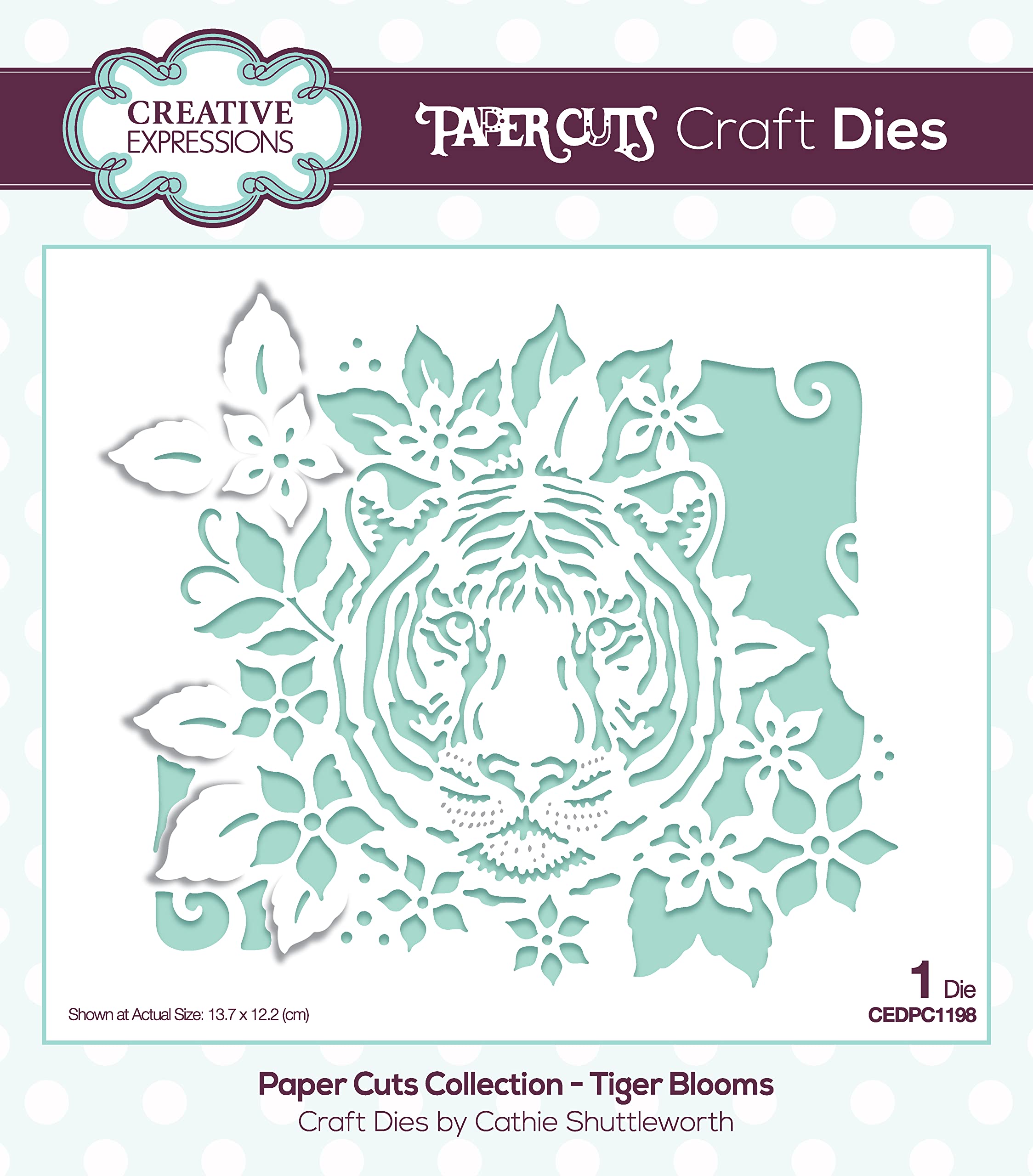 Creative Expressions Metal Paper Cuts - Tiger Blooms - Craft Die