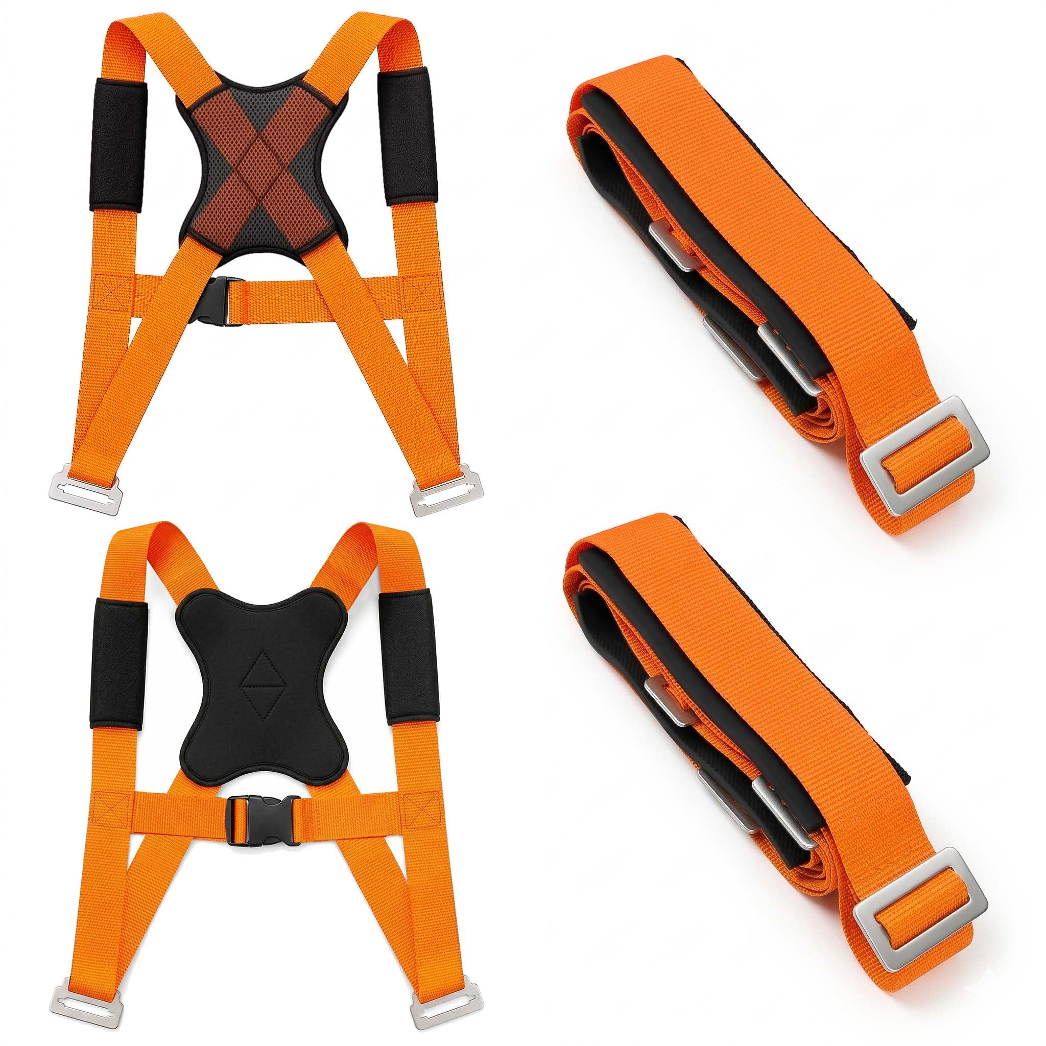 Cinghie per il movimento, sistema di sollevamento e spostamento delle spalle per 2 persone con imbottitura ispessita, cinghie di fissaggio regolabili in modo sicuro e facile per trasportare mobili
