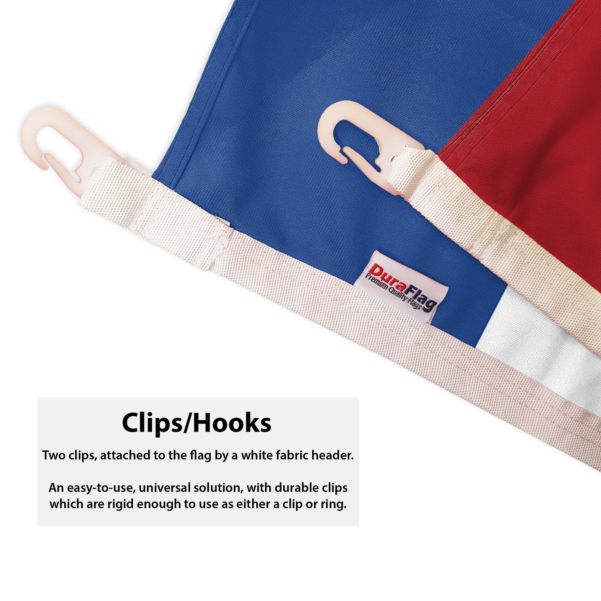 DuraFlag Netherlands 5ft x 3ft with Clips/Hooks - Premium Quality 5x3 Dutch Holland Flags, 5ft x 3ft (150cm x 90cm) - Image 2