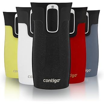 Contigo West Loop Mini Autoseal Thermal Mug Stainless Steel Insulated Cup for Coffee Leak-Proof Dishwasher-Safe Lid BPA-Free 300 ml Licorice