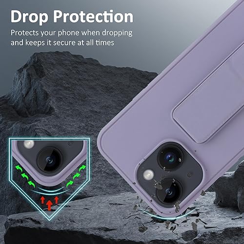 Miniatura 5 de Varikke Funda para iPhone 15 con soporte, multifuncional, magnética, vertical y horizontal, con función atril para iPhone 15 2023, bonita funda