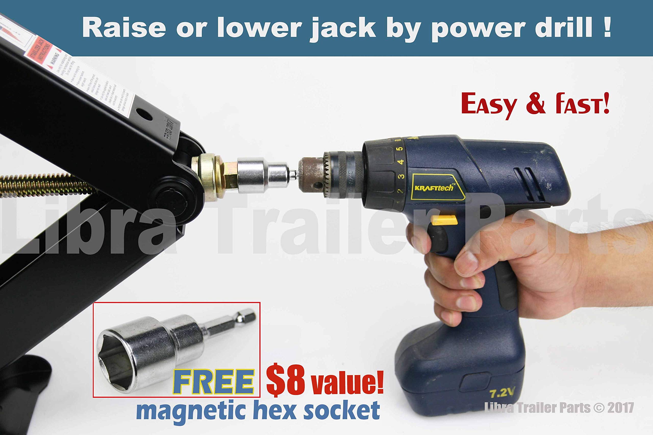 Buy Set 4 Libra 24" 6000lbs RV Trailer Stabilizer Leveling Scissor