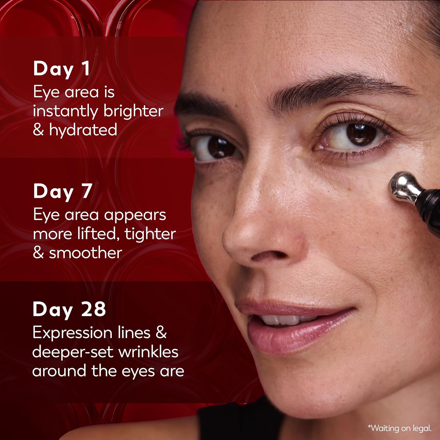 Olay Regenerist Under Eye Cream Roller, Eye Wrinkle Cream, Crows Feet & Bags Treatment, Anti-Wrinkle, Anti-Aging Serum, Fragrance-Free, Hexa-Repair Peptide & Bakuchiol, 0.7oz - Image 6