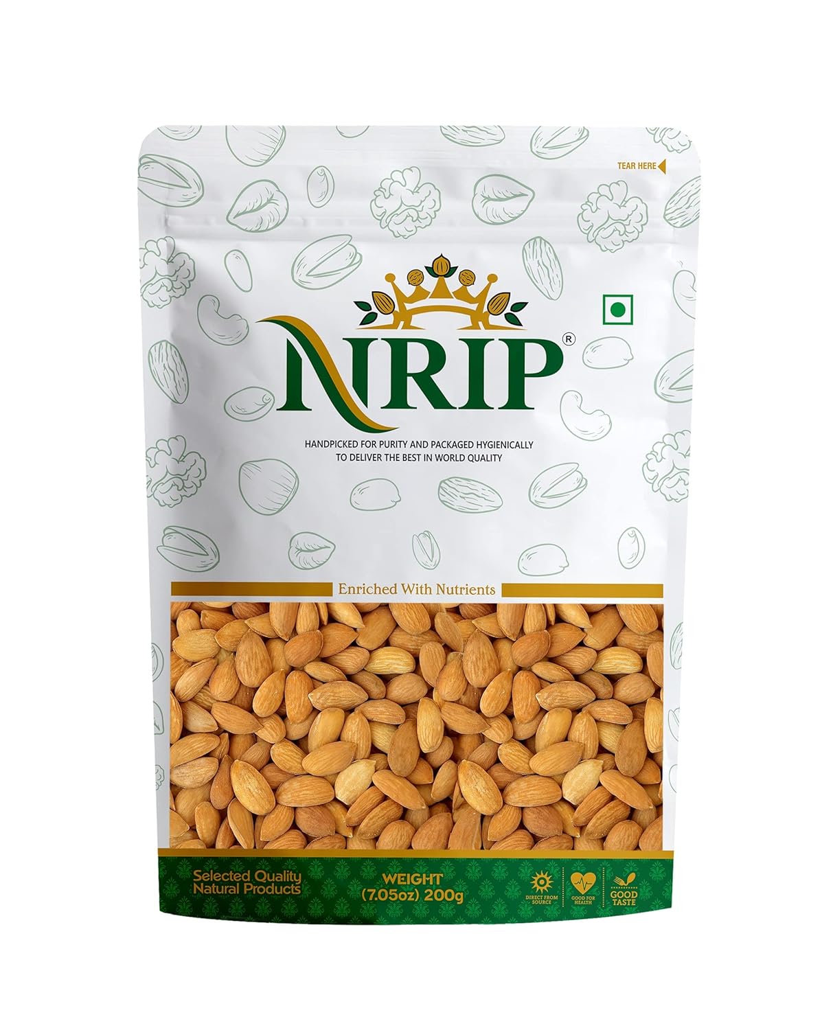 NRIP Gurbandi Giri Almond (Badam) [ Rich in Oil so Bitter in Taste