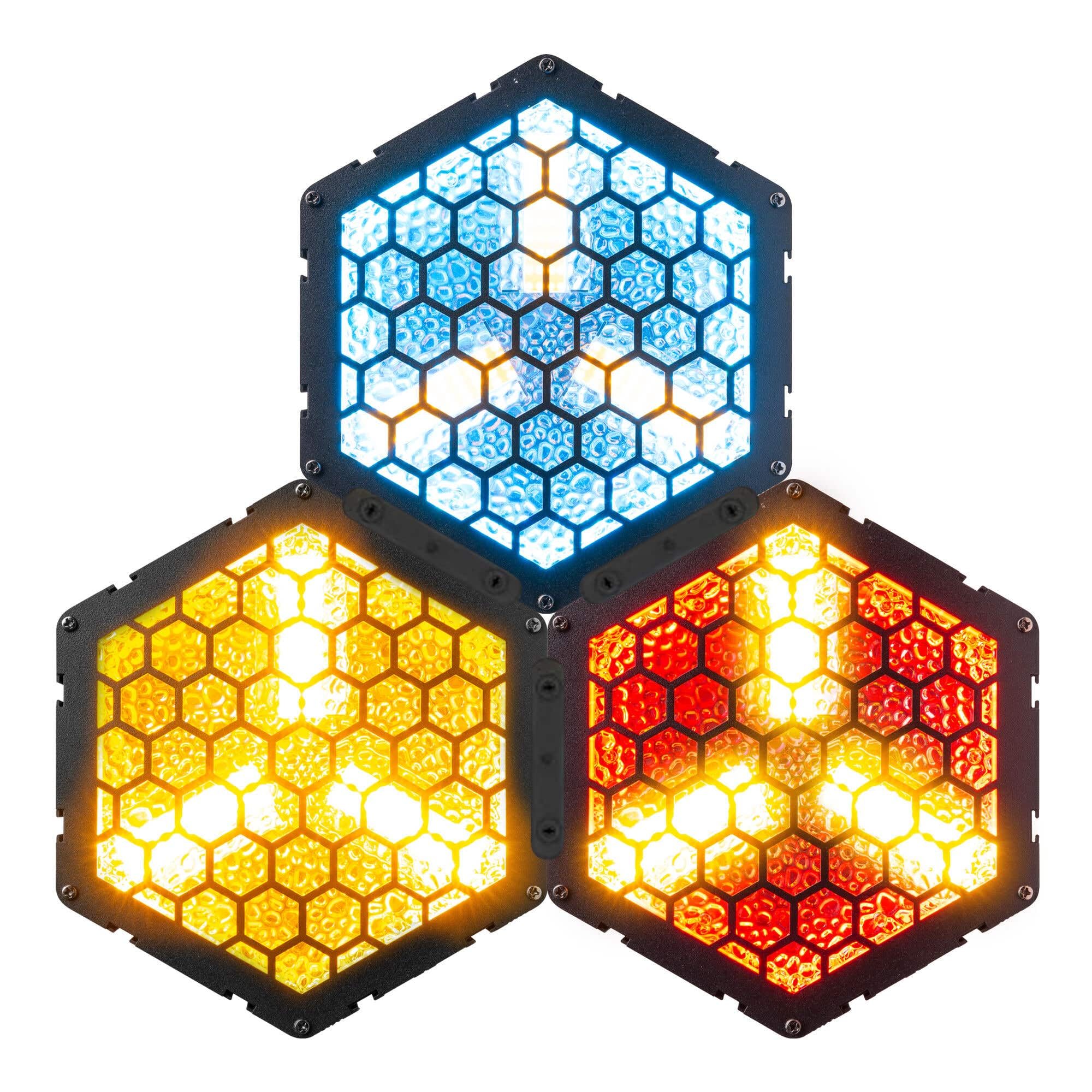 BeamZ RB90 - Retro Stage Blinder, 3er Set, 3x 30 Watt LED Effektstrahler DMX Licht, 3-in-1 Bühnenlicht Deko, Lichtorgel Warmweiß, 72x RGB-SMD-LEDs, Stroboskop, Disco Beleuchtung, 5-Pin DMX