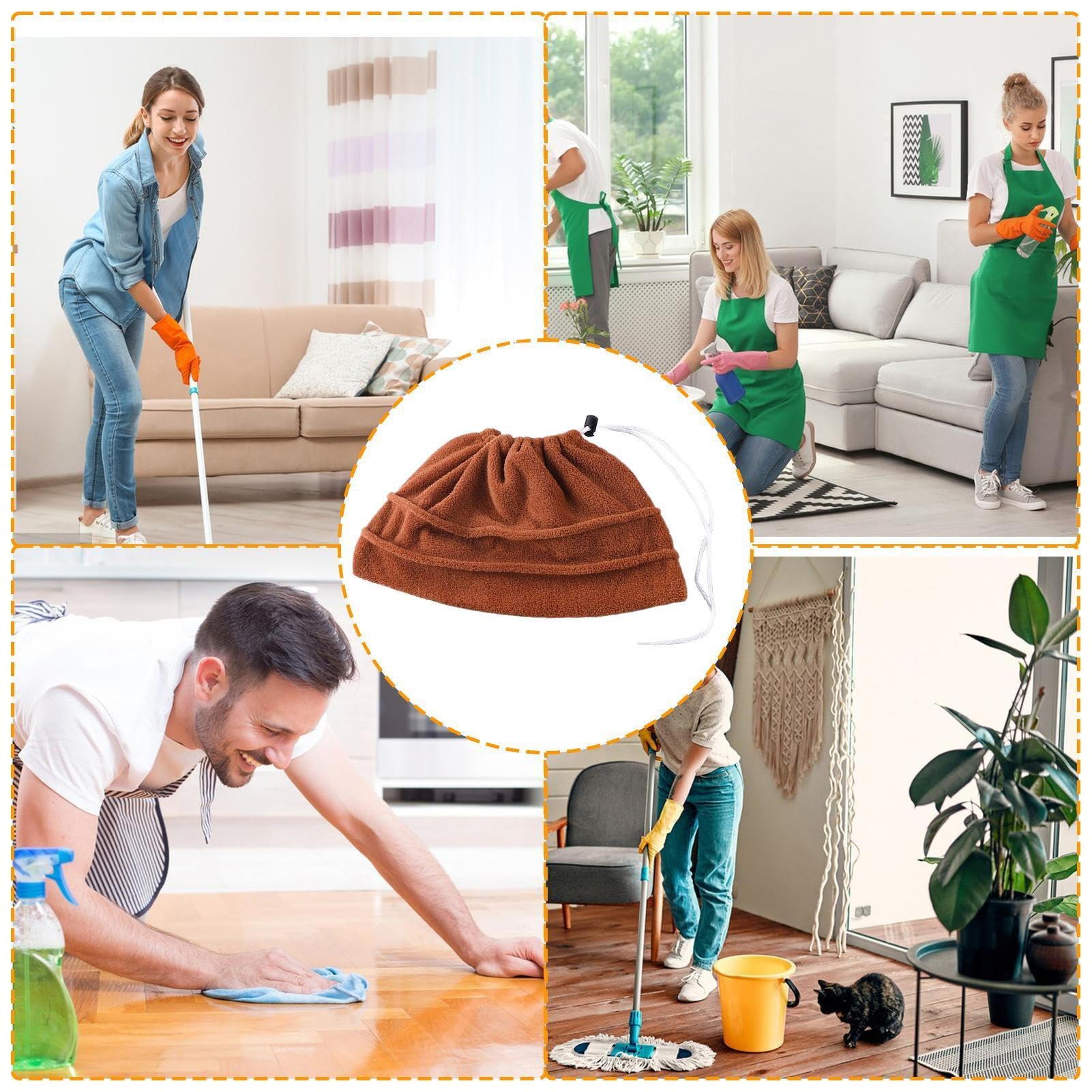 Scopa | Copertura Di Ricambio Riutilizzabile per Scopa | Microfibra di Pulizia per Pavimento Duro Piastrelle Cucina Bagno Soggiorno