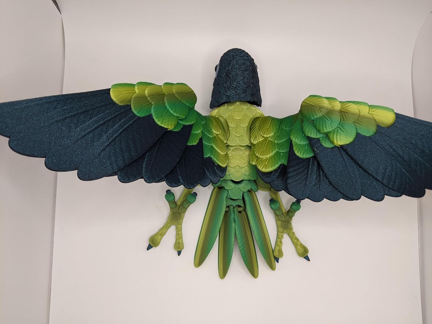 3D Printed Lovebird - Articulated Fidget Figurine (Black Cheeked Lovebird, Medium)