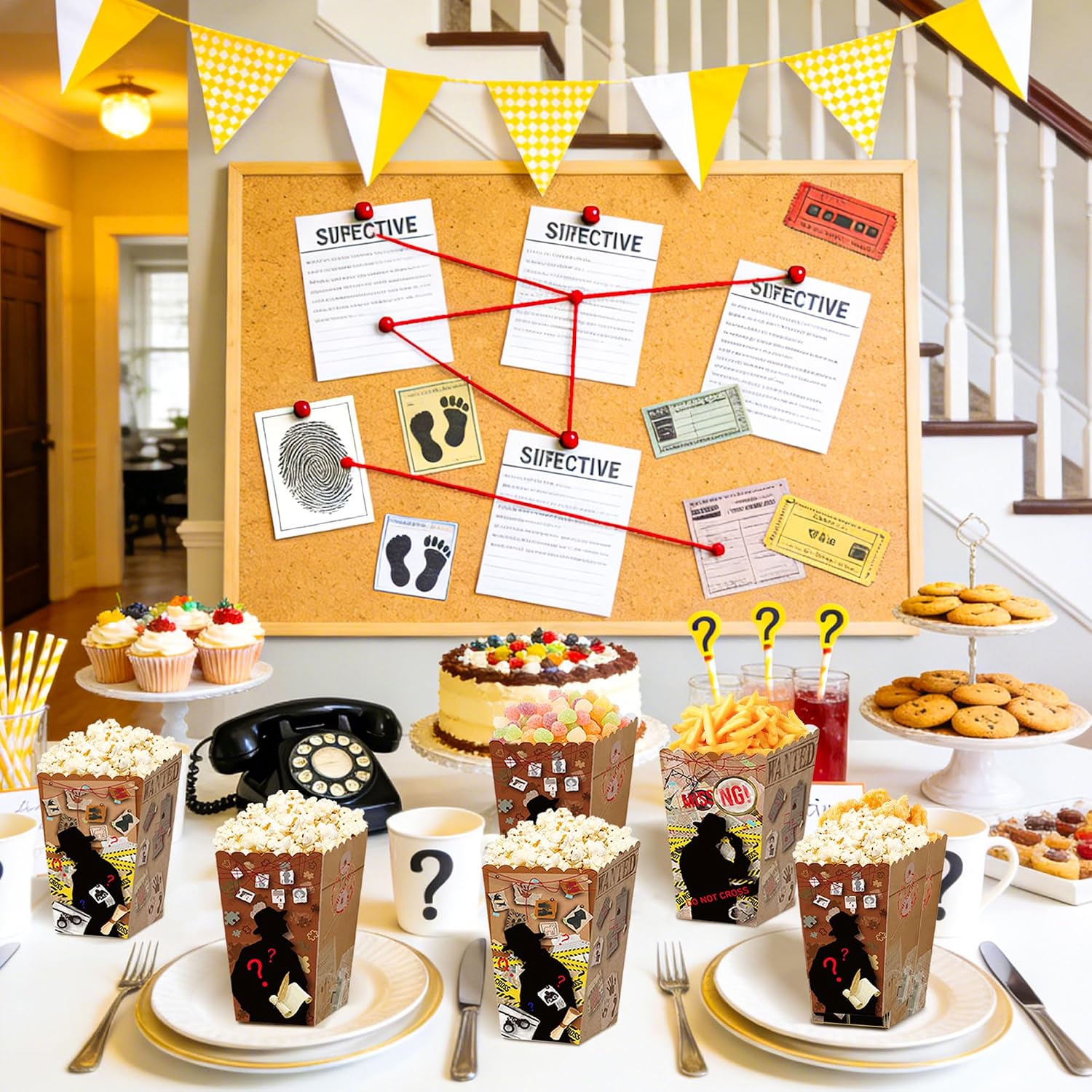 12Pcs Detective Popcorn Boxes Secret Spy Goodie Boxes