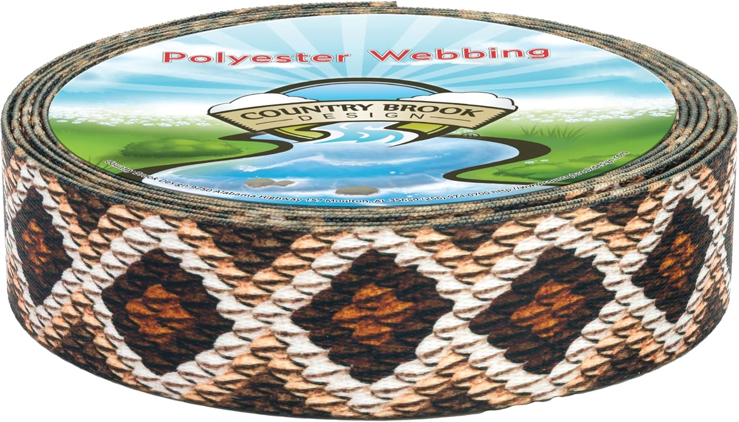 Country Brook Design - Rattlesnake Polyester Webbing