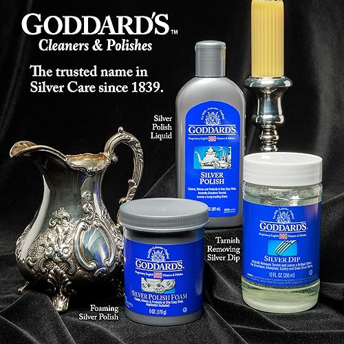 Miniatura 7 de Goddards líquido para pulir plateado 7 onzas lustrador
