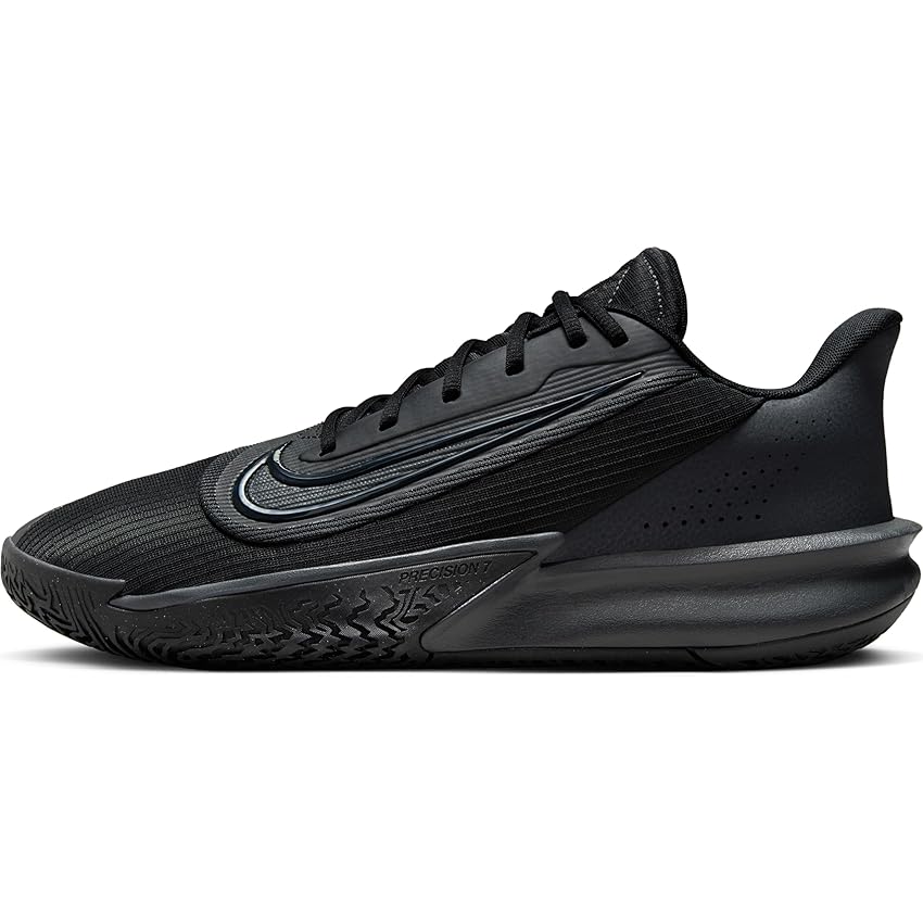 Nike Precision VII, Scarpe da Basket Uomo, Black/Anthracite, 36 EU