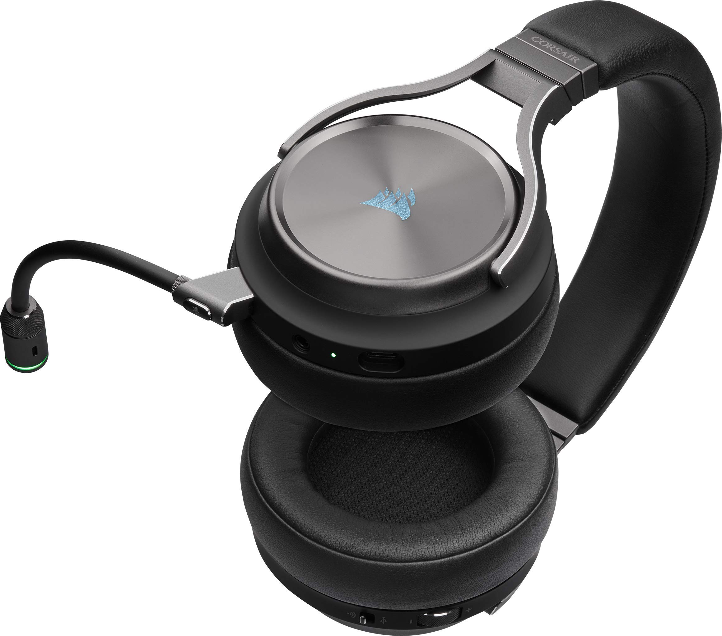 Corsair VIRTUOSO RGB Wireless SE, Cuffia gaming con microfono ad alta fedeltà, Gunmetal