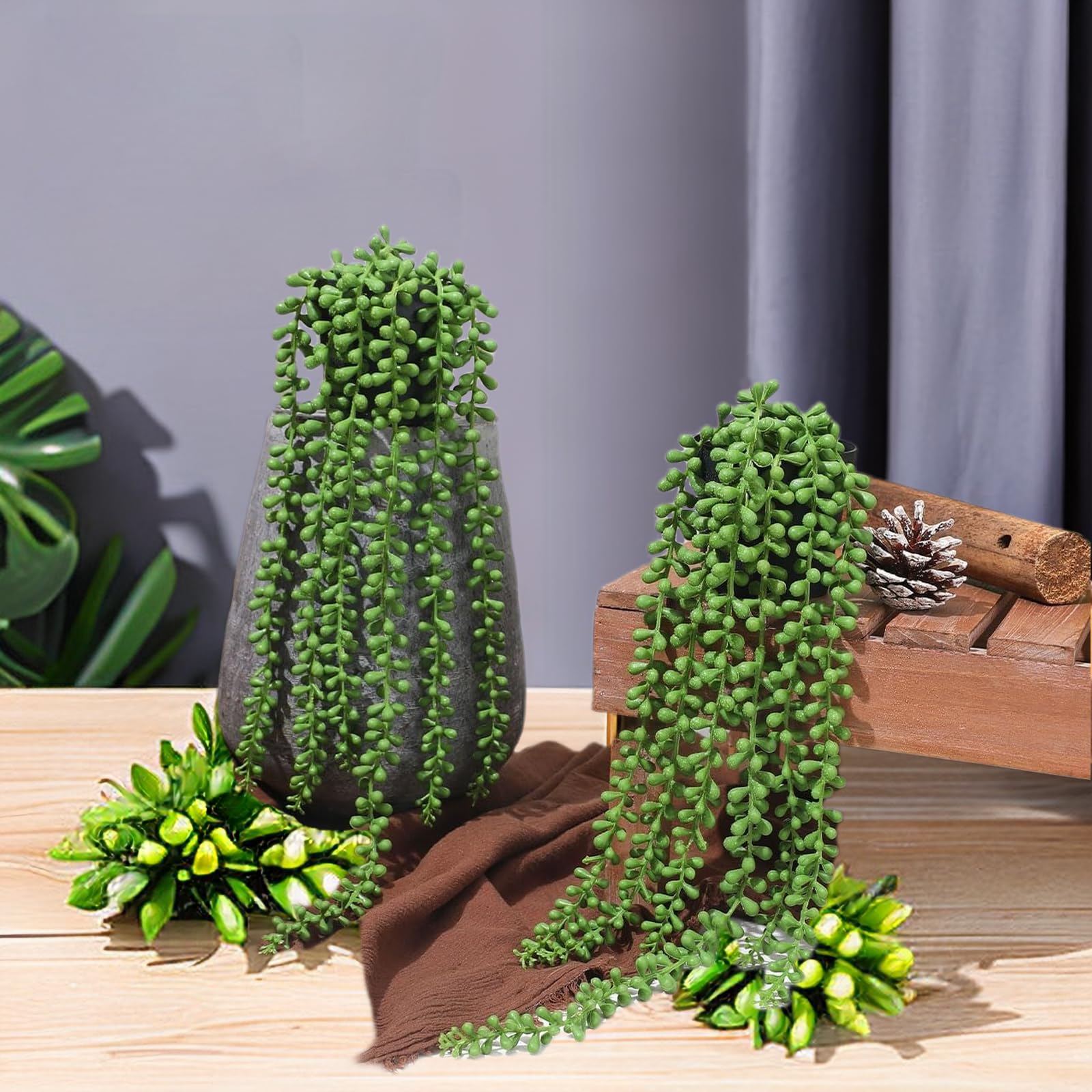 HOMCOM Monstera Pianta Artificiale per Interno ed Esterno, Pianta Finta Realistica con 20 Foglie, 120cm Esterno