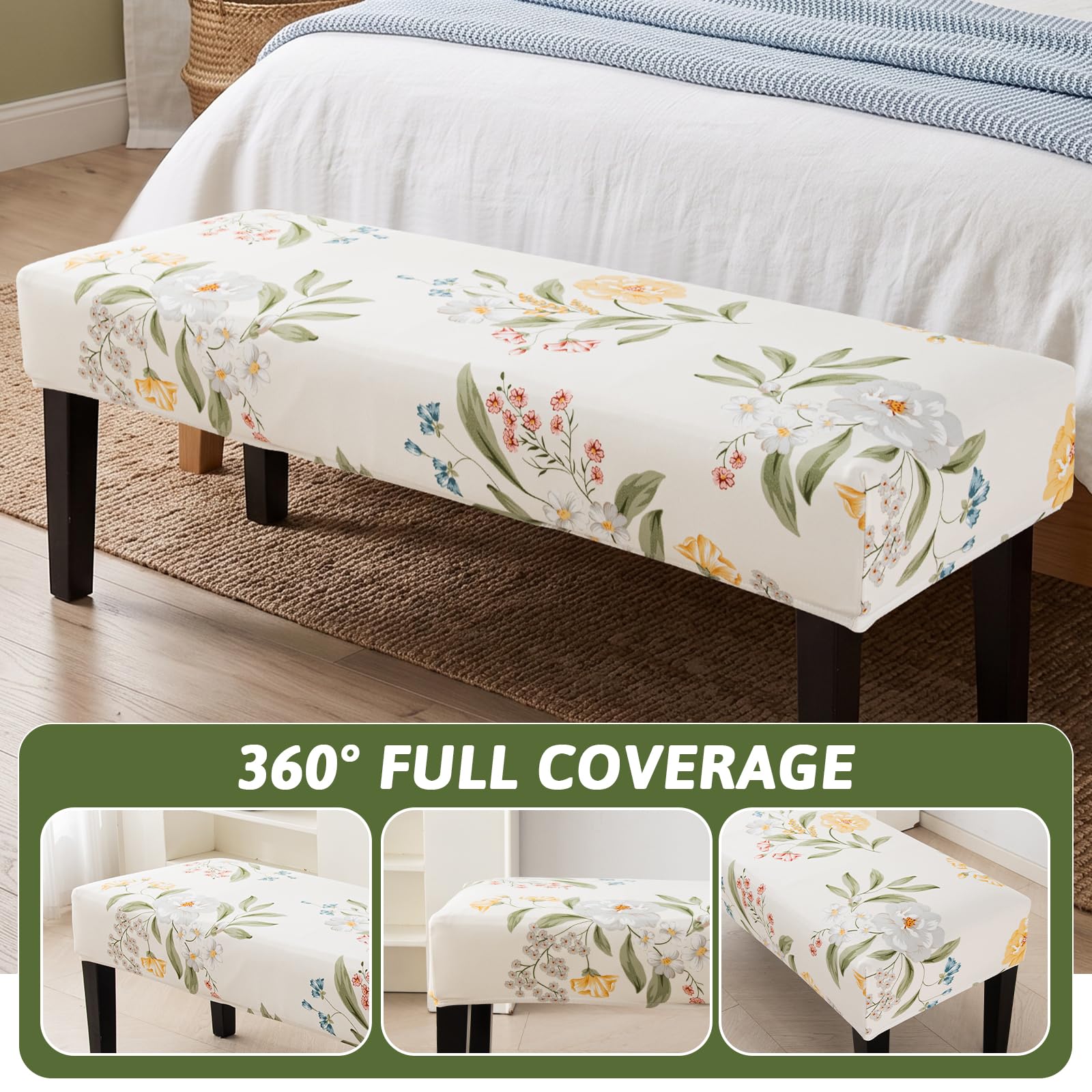 Dining Chair Covers Set - Parsons Chair Slipcover -6