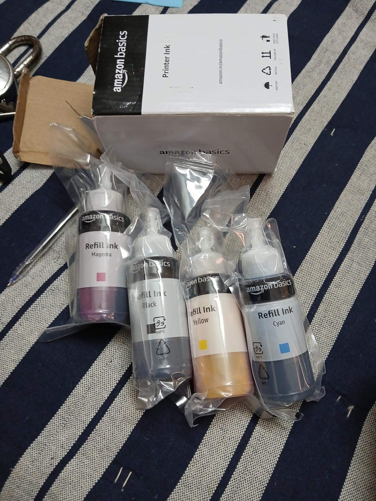Amazon Basics Compatible Ink Refill Kit for Epson L130, L360, L380 ...
