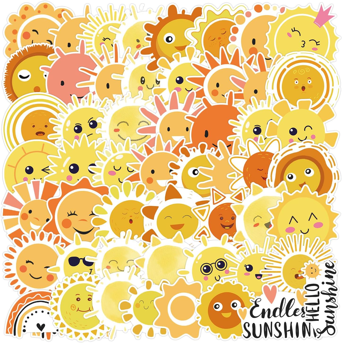 Wish Stickers 50PCS Cartoon Stickers Wish Toys Vinyl
