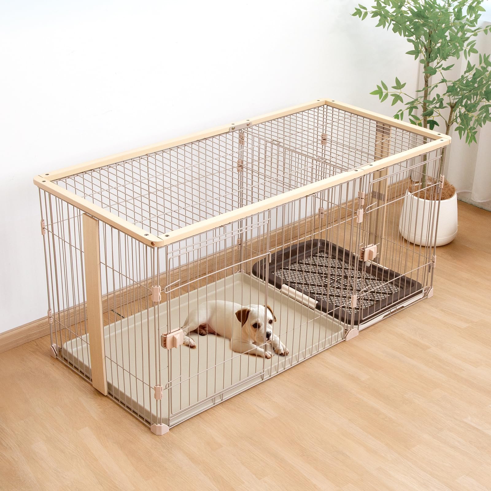 Amazon.co.jp: PETTOM ペットサークル 犬用ケージ 犬ゲージ ペット