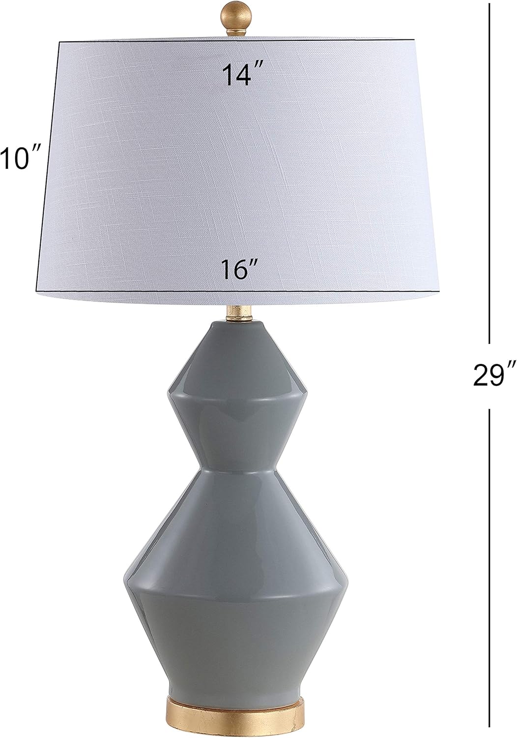 Exclusive Discount 50% Price JONATHAN Y JYL4013B Alba 29 Geometric Ceramic/Metal LED Lamp Contemporary,Transitional,Glam for Bedroom, Living Room, Office, College Dorm, Coffee Table, Bookcase, Gray One-Day Sale: Up to 50% Off JONATHAN Y JYL4013B Alba 29 Geometric Ceramic/Metal LED Lamp Contemporary,Transitional,Glam for Bedroom, Living Room, Office, College Dorm, Coffee Table, Bookcase, Gray