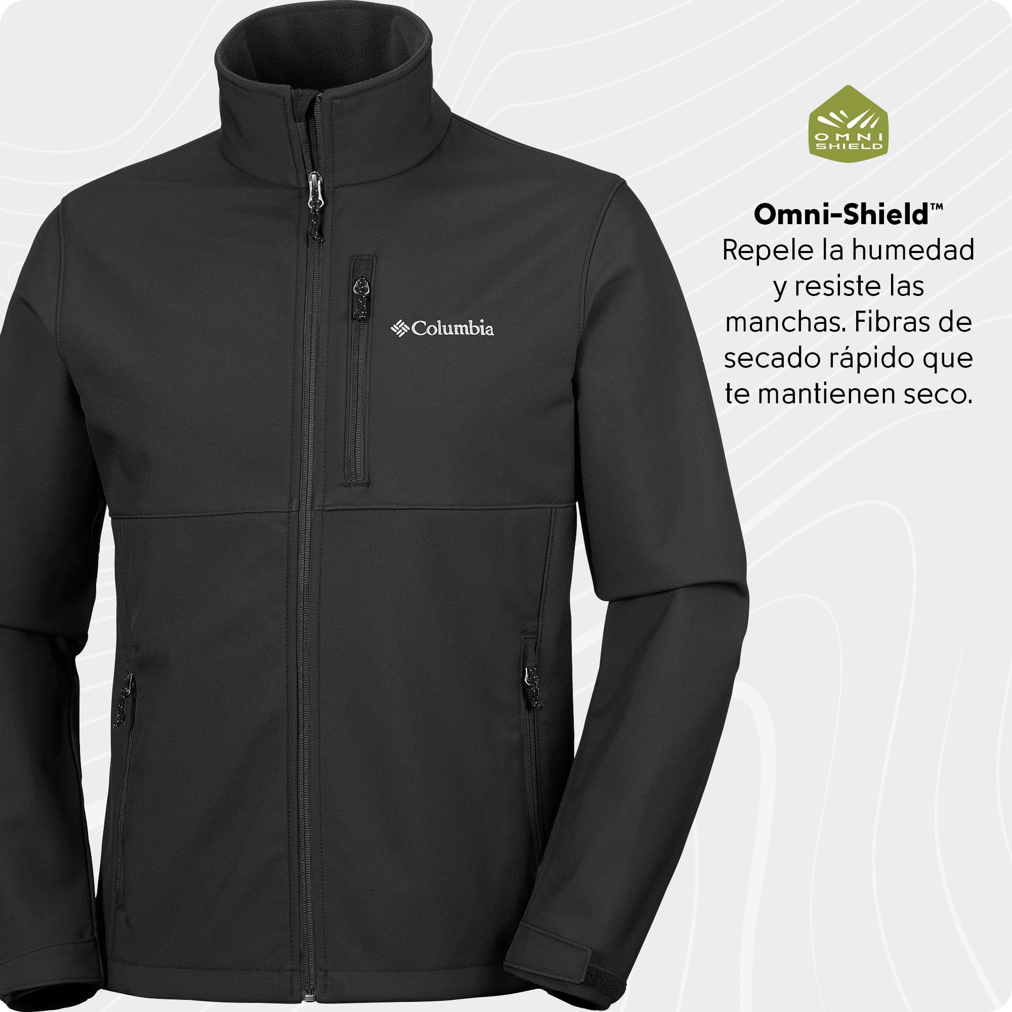Columbia Ascender Softshell Jacket, Chaqueta De Softshell Cortavientos para Hombre