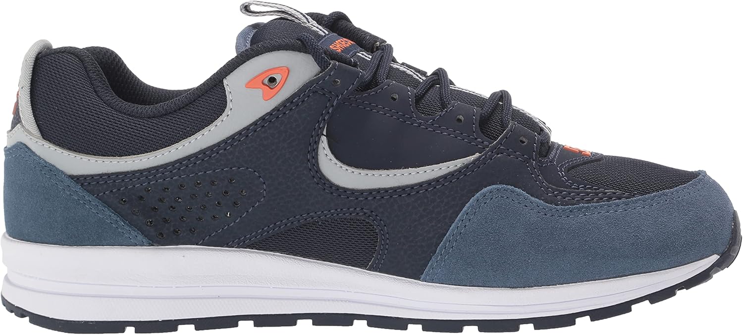 DC Men's Kalis Lite Runner Skate Shoes 5 Blue Heather/Navy