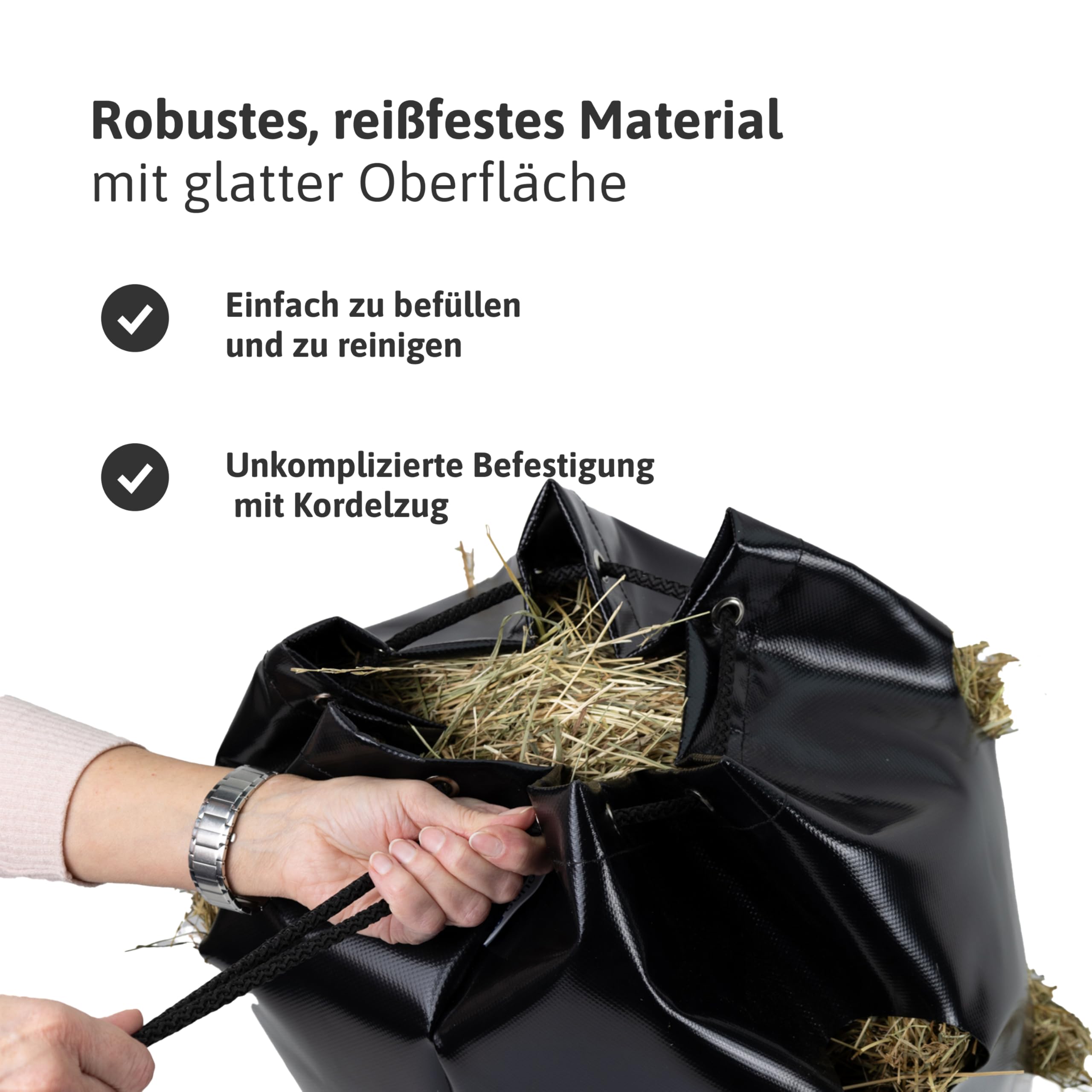 Dönges Haybag Heunetz Futterbeutel 8 cm Löcher 9 kg Füllmenge