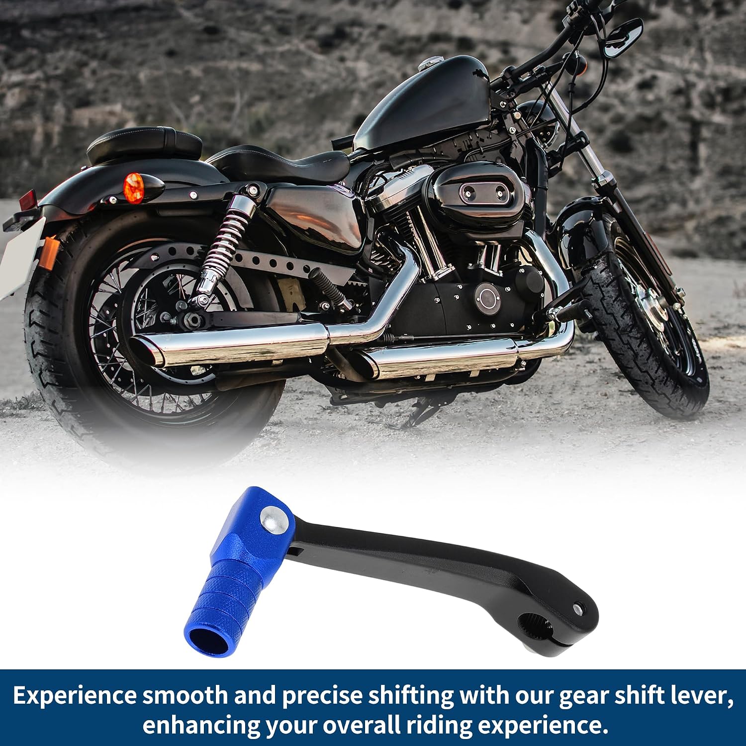 Folding Motorcycle Gear Shifter Lever for Honda CRF150F 2003-2017 Aluminum Alloy Pedal Shift Lever Arm Black Blue