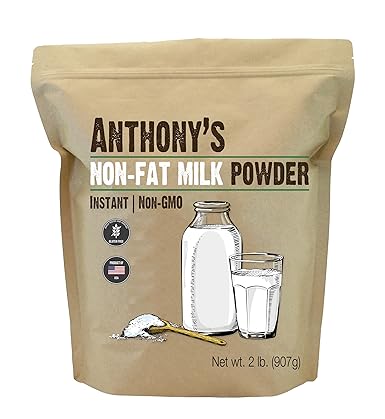 Anthony's Non Fat Milk Powder, 2 lb, Instant, Gluten Free