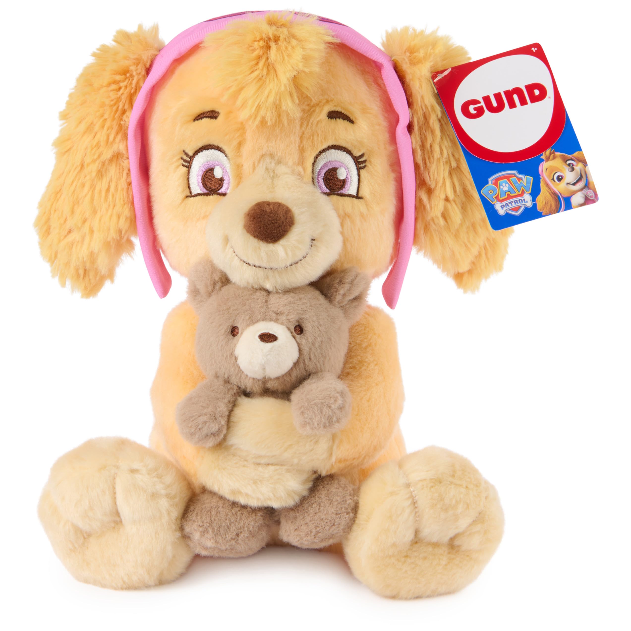 Paw Patrol GUND Skye z misiem Kai, oficjalna pluszowa zabawka Skye, pies wypchany dla dzieci od 1 roku życia, 24 cm