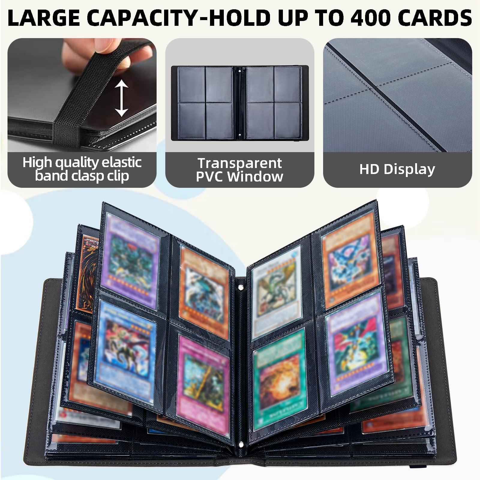 Amazon.com: ETLKJVBL 4 Pocket Trading Card Binder, Personalized Custom Card  Collection Book for MTG TCG Sports & Baseball, Top Loader Holder Album for  Collectors : Toys & Games